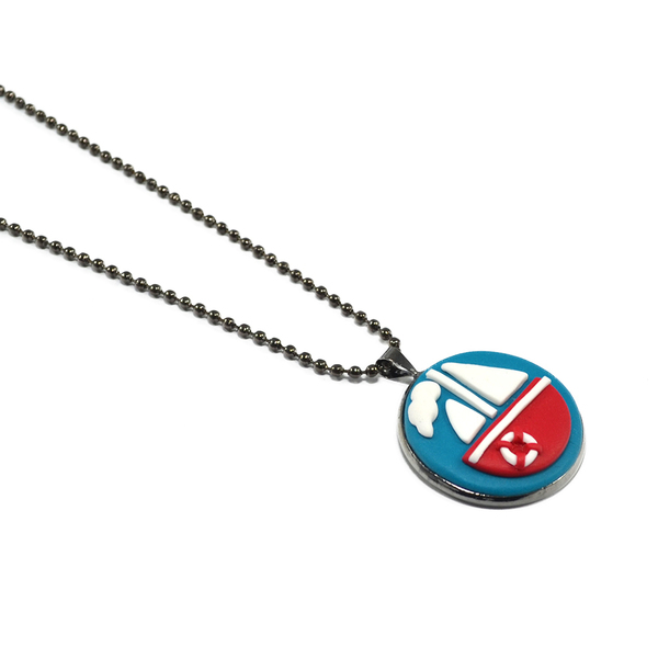 Sailboat GmB pendant - αλυσίδες, καλοκαιρινό, καλοκαίρι, μακρύ, αγάπη, πηλός, μέταλλο, μακριά