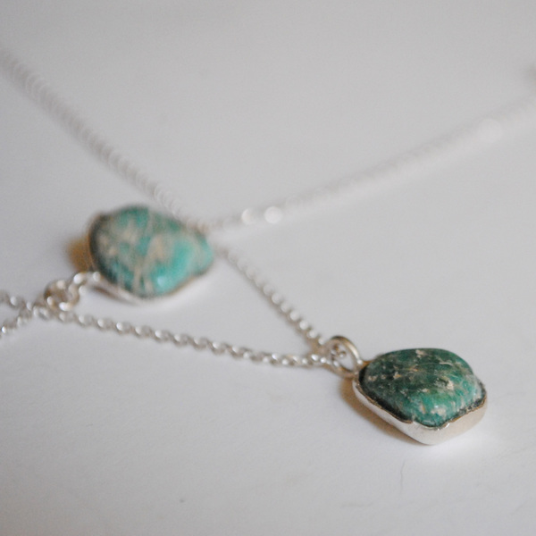 *Amazonite* - ασήμι, ημιπολύτιμες πέτρες, chic, handmade, fashion, καλοκαιρινό, ασήμι 925, χειροποίητα, boho - 2