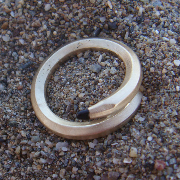 Χειροποίητο δαχτυλίδι Μολύβι - ασήμι, design, μόδα, γυναικεία, επάργυρα, χειροποίητα, μπρούντζος - 4