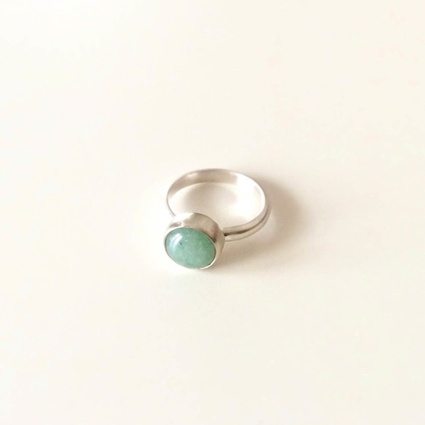 Aquamarine ring | δαχτυλίδι από αλπακά και πέτρα ακουαμαρίνα - ημιπολύτιμες πέτρες, handmade, καλοκαιρινό, γυναικεία, καλοκαίρι, ασήμι 925, αλπακάς, χειροποίητα, χαρούμενο