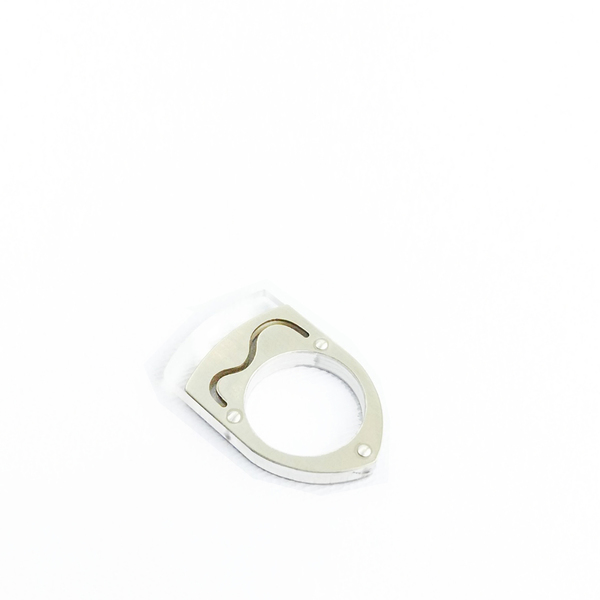 Syros, Statement ring, Χειροποίητο δαχτυλίδι, διάτρητο σχέδιο, διαφανές πλέξιγκλας - chic, handmade, μοντέρνο, ασήμι 925, αλπακάς, χειροποίητα, plexi glass - 2