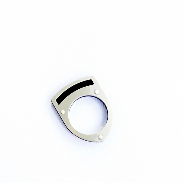 Assyrtiko, Stacking ring, Χειροποίητο δαχτυλίδι με πλέξιγκλας, μαύρο - chic, ασήμι 925, αλπακάς, χειροποίητα, plexi glass