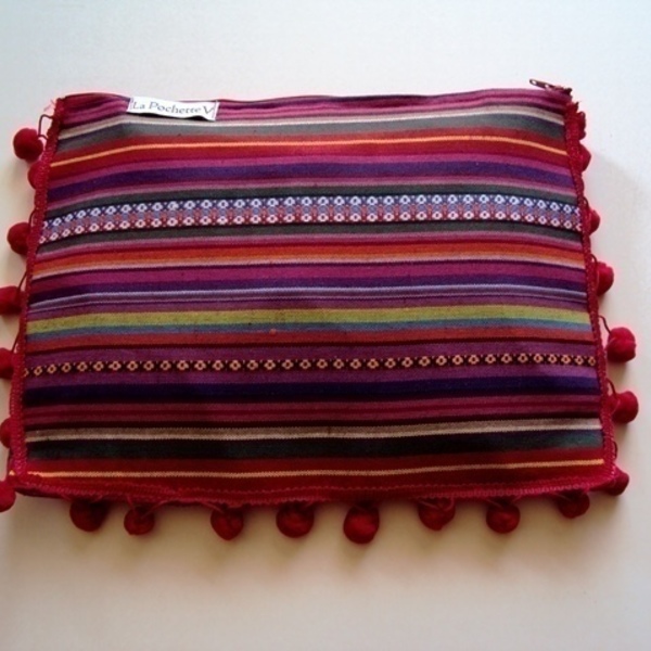 Boho bag red - ύφασμα, σατέν, τσάντα, boho