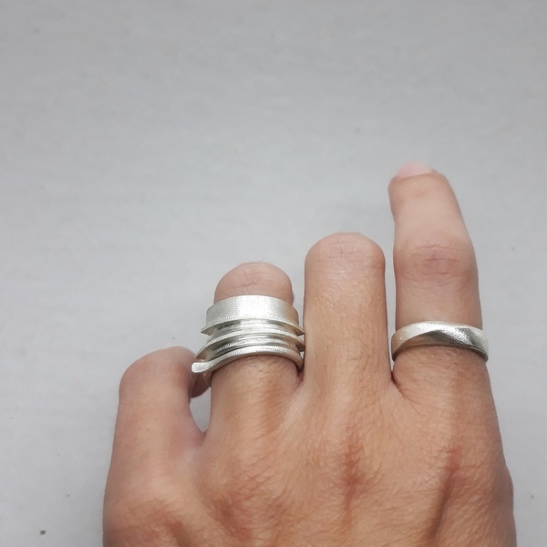○ assyrtiko | δαχτυλίδι από ασήμι 925 - ασήμι, μοναδικό, μοντέρνο, καλοκαίρι, ασήμι 925, ασήμι 925, δαχτυλίδι, χειροποίητα, μικρά, rock - 4
