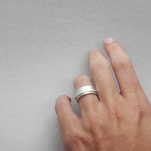 ○ assyrtiko | δαχτυλίδι από ασήμι 925 - ασήμι, μοναδικό, μοντέρνο, καλοκαίρι, ασήμι 925, ασήμι 925, δαχτυλίδι, χειροποίητα, μικρά, rock - 2