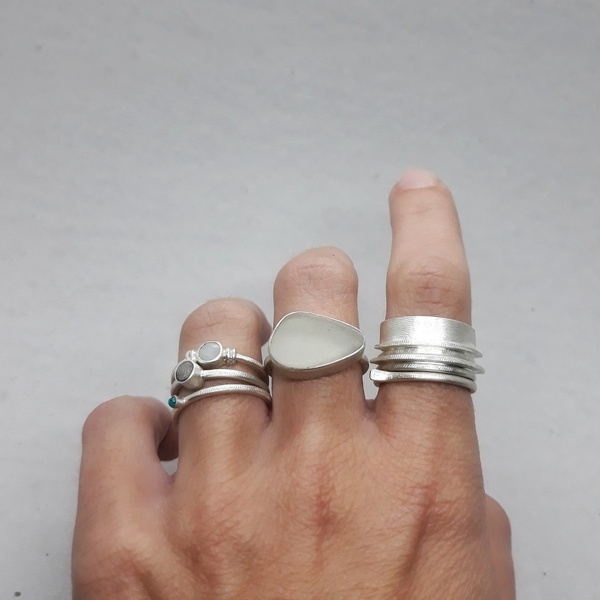○ assyrtiko | δαχτυλίδι από ασήμι 925 - ασήμι, μοναδικό, μοντέρνο, καλοκαίρι, ασήμι 925, ασήμι 925, δαχτυλίδι, χειροποίητα, μικρά, rock - 3