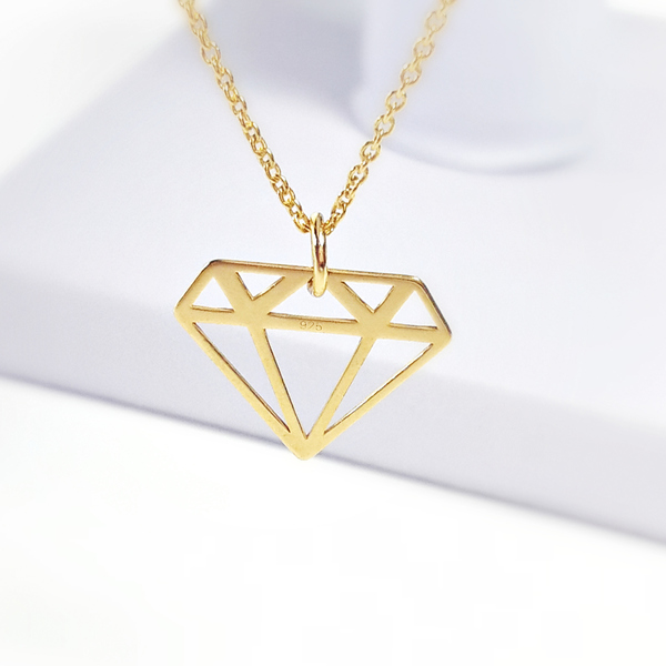 Unique Diamond Gold. - chic, fashion, charms, ιδιαίτερο, μοναδικό, γυναικεία, επιχρυσωμένα, μακρύ, mini, κοντά, κρεμαστά - 2