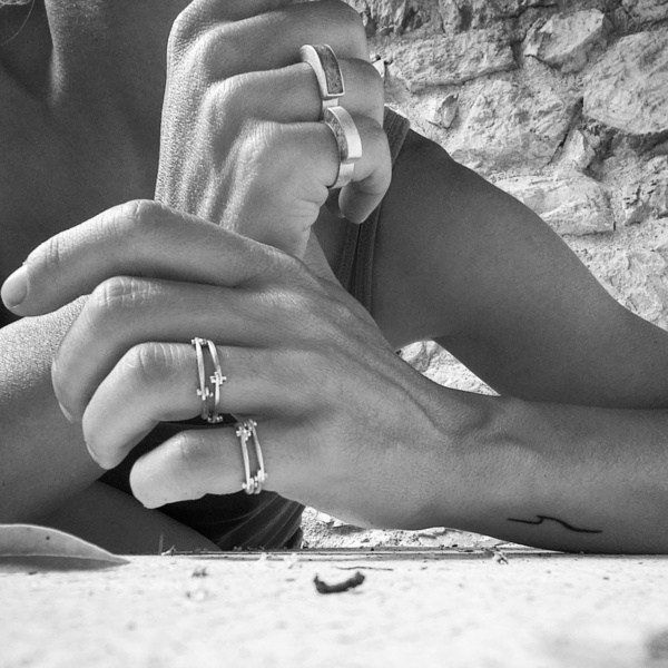 ○ Koufonisia | δαχτυλίδι από ασήμι 925 και τσιμέντο | ελληνικά νησιά - ασήμι, ασήμι 925, τσιμέντο, χειροποίητα - 3