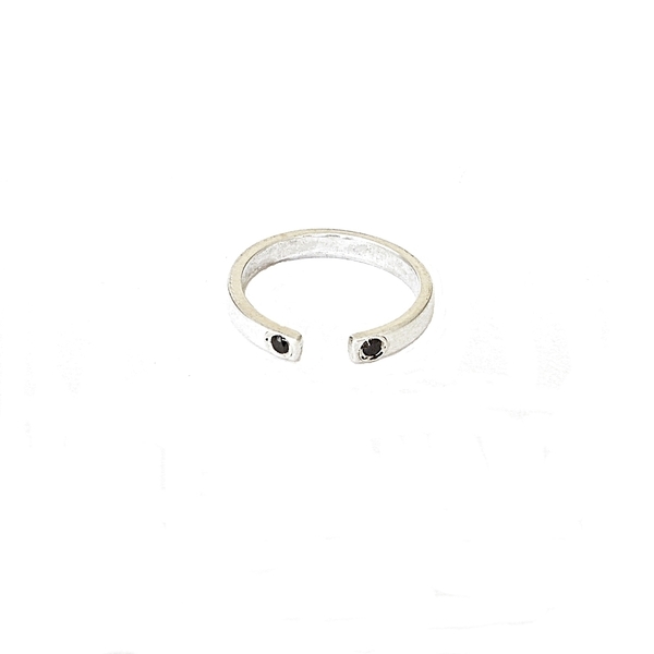 Open Ring with zircon - ημιπολύτιμες πέτρες, chic, handmade, fashion, μόδα, γυναικεία, chevalier, ασήμι 925, στυλ, δαχτυλίδι, χειροποίητα