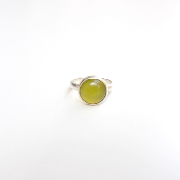 Jade ring | δαχτυλίδι με ημιπολύτιμο λίθο νεφρίτη - ημιπολύτιμες πέτρες, handmade, χρωματιστό, μοντέρνο, γυναικεία, στρογγυλό, ασήμι 925, νεφρίτης, αλπακάς, χειροποίητα, χαρούμενο
