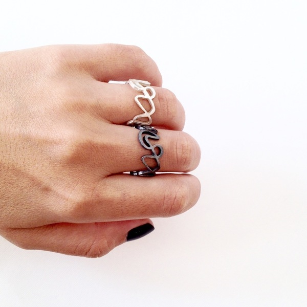 "moutzoura" ring// ασήμι 925 - chic, design, ασήμι 925 - 2