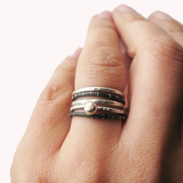 Δαχτυλίδι ασήμι 925 - Stackable silver ring - chic, handmade, design, μοναδικό, μοντέρνο, γυναικεία, chevalier, ασήμι 925, δώρο, customized, street style, δαχτυλίδι, δαχτυλίδια, χειροποίητα, εντυπωσιακά, set, για όλες τις ώρες, δωράκι, είδη δώρου, βεράκια, casual, boho - 4