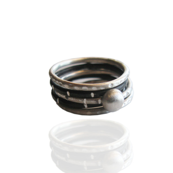 Δαχτυλίδι ασήμι 925 - Stackable silver ring - chic, handmade, design, μοναδικό, μοντέρνο, γυναικεία, chevalier, ασήμι 925, δώρο, customized, street style, δαχτυλίδι, δαχτυλίδια, χειροποίητα, εντυπωσιακά, set, για όλες τις ώρες, δωράκι, είδη δώρου, βεράκια, casual, boho - 5