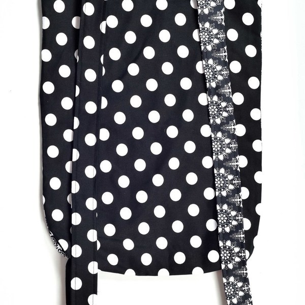 op-art -τσάντα πλάτης διπλής όψης με ασπρόμαυρα σχέδια - ύφασμα, fashion, μοναδικό, κορίτσι, χειροποίητα