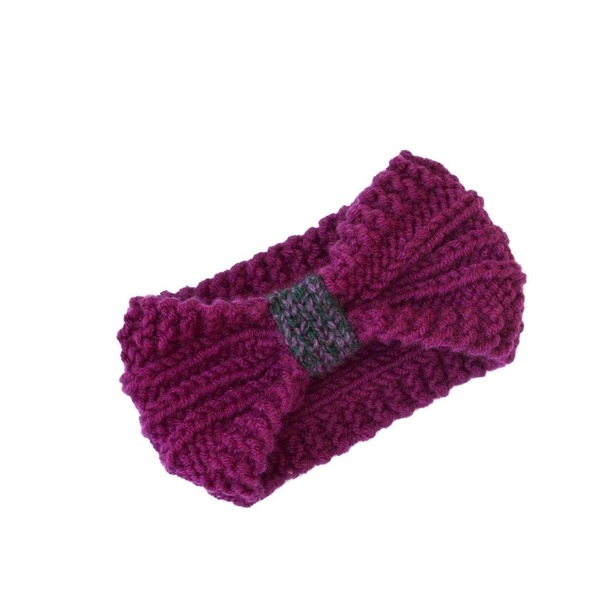Colorful Knitted Headband - μαλλί, μαλλί, κορδέλα, handmade, γυναικεία, χειμωνιάτικο, ακρυλικό, χειροποίητα, μαλλιά, headbands - 2