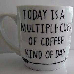 Κούπα καφέ για τις "απαιτητικές" μέρες - σμάλτος, πορσελάνη, κούπες & φλυτζάνια - 3