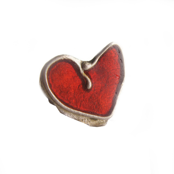 Ασημένιο δαχτυλίδι καρδιά/σμάλτο/handmade heart ring/red enamel ring - statement, ασήμι, handmade, μοναδικό, μοντέρνο, ασήμι 925, σμάλτος, καρδιά, αστέρι, χειροποίητα, εντυπωσιακό, must αξεσουάρ, must, αυξομειούμενα