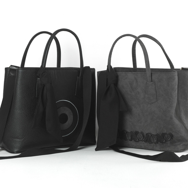 Signiora Black - Bag by Christina Malle - τσάντα, μάτι, δερματίνη - 4