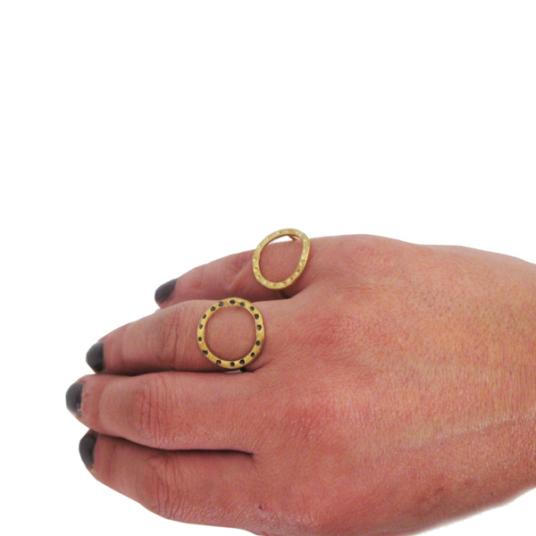 Χειροποίητο δαχτυλίδι απο ασήμι 925 / Handmade karma ring/open circle ring - chic, handmade, μοναδικό, μοντέρνο, chevalier, επιχρυσωμένα, στρογγυλό, ασήμι 925, κύκλος, customized, δαχτυλίδι, γεωμετρικά σχέδια, δαχτυλίδια, χειροποίητα, minimal, αυξομειούμενα, δώρα για γυναίκες - 3