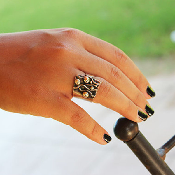 Ασύμμετρο Ασημένιο Δαχτυλίδι - fashion, ασήμι 925, δαχτυλίδι, χειροποίητα, ασημένια - 4