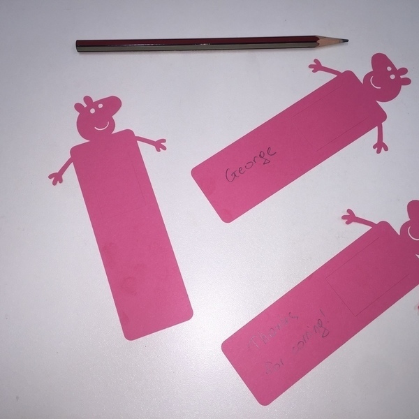 Peppa Pig Σελιδοδείκτες - κορίτσι, σελιδοδείκτες, αναμνηστικά, ήρωες κινουμένων σχεδίων - 3