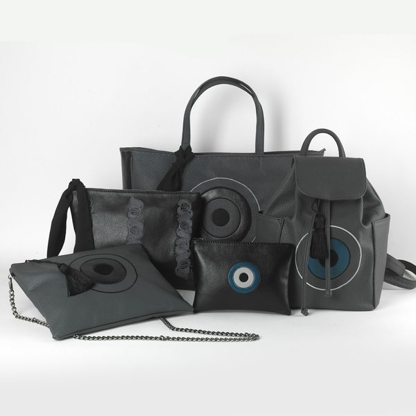Madam Black - Clutch Bag by Christina Malle - κεντητά, φάκελοι, με φούντες, τσάντα, δερματίνη, ethnic - 3