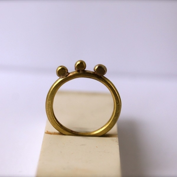 o Greek Queen Flat | Δαχτυλίδι Μπρoύτζος minimal δώρο για εκείνη - δαχτυλίδι, minimal, βεράκια, μπρούντζος, σταθερά - 3