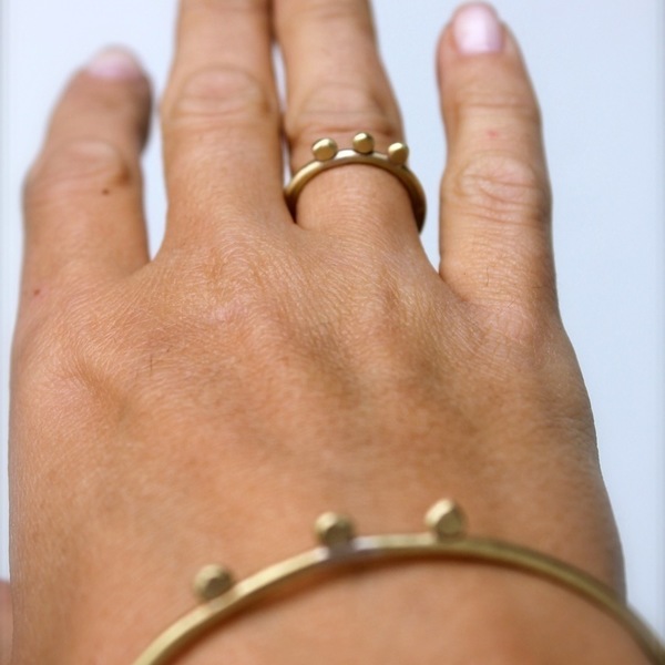 o Greek Queen Flat | Δαχτυλίδι Μπρoύτζος minimal δώρο για εκείνη - δαχτυλίδι, minimal, βεράκια, μπρούντζος, σταθερά