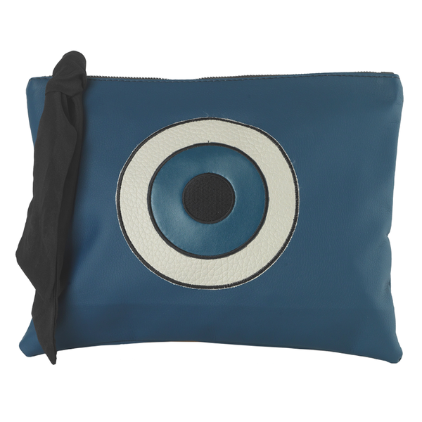 Madam Blue - Clutch Bag by Christina Malle - φάκελοι, τσάντα, μάτι, δερματίνη