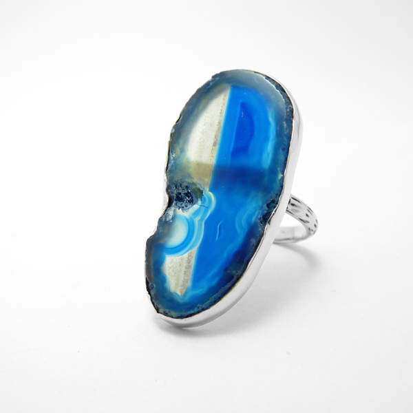 "Blue light lace ring" - Moναδικό δαχτυλίδι με έναν υπέροχο Γαλάζιο Δαντελωτό Αχάτη! - ημιπολύτιμες πέτρες, ημιπολύτιμες πέτρες, αχάτης, chic, handmade, βραδυνά, fashion, vintage, design, ιδιαίτερο, μοναδικό, μοντέρνο, γυναικεία, sexy, ανοιξιάτικο, αλπακάς, χειμωνιάτικο, donkey, δαχτυλίδι, χειροποίητα, απαραίτητα καλοκαιρινά αξεσουάρ, must αξεσουάρ, κλασσικά, γυναίκα, boho, ethnic