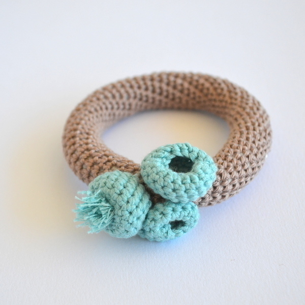 Πλεκτό βραχιόλι - bangle bracelet sea inspired - βαμβάκι, ιδιαίτερο, πλεκτό, crochet, βραχιόλι, θάλασσα - 2