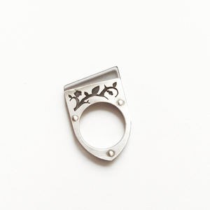 Grey Plexiglass ring, Stacking Ring, Ασημένιο δαχτυλίδι με πλέξιγκλας, χειροποίητο - chic, handmade, ιδιαίτερο, μοναδικό, μοντέρνο, ασήμι 925, χειροποίητα, minimal, plexi glass, boho