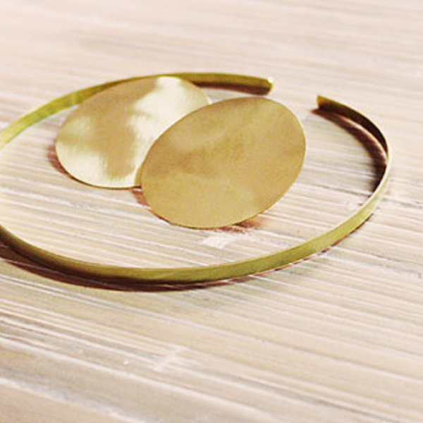 Σκουλαρίκια κύκλος σε χρυσό τόνο - επιχρυσωμένα, ορείχαλκος, σκουλαρίκια, must αξεσουάρ - 4