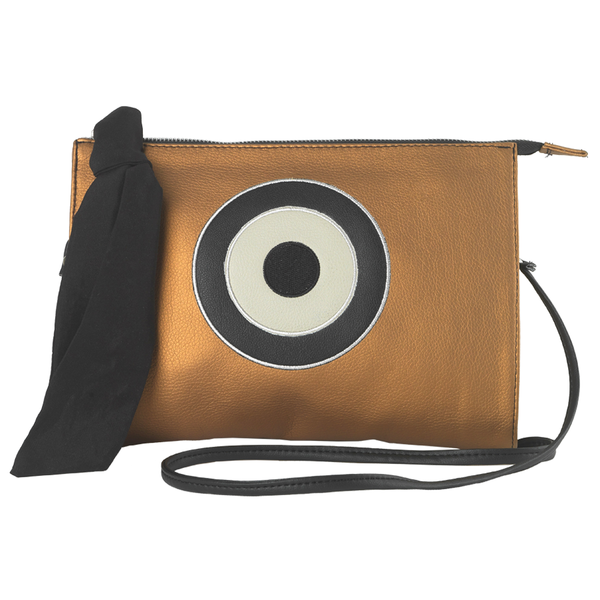 Mrs Bronze - Clutch Bag by Christina Malle - φάκελοι, τσάντα, μάτι, δερματίνη