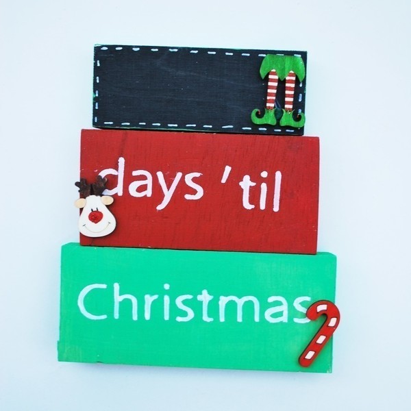 Advent calendar - διακοσμητικό, ξύλο, ημερολόγια, στολίδι, χριστουγεννιάτικο
