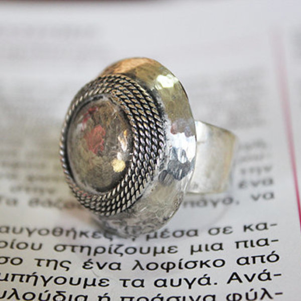 Ασημένιο σφυρήλατο δαχτυλίδι - ασήμι 925, δαχτυλίδι, σφυρήλατο, ασημένια
