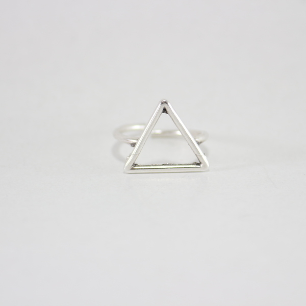 Μινιμαλ γεωμετρικό δαχτυλίδι τρίγωνο - δαχτυλίδι, γεωμετρικά σχέδια, minimal - 3