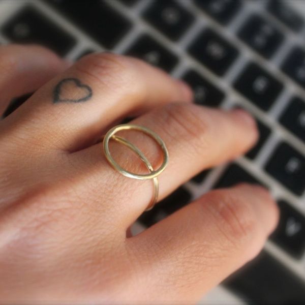 o Silver Binding circles the ring | Δαχτυλίδι Ασημένιο minimal δώρο για εκείνη - ασήμι 925, δαχτυλίδι, γεωμετρικά σχέδια, χειροποίητα, minimal, ασημένια, βεράκια, αυξομειούμενα, φθηνά - 5
