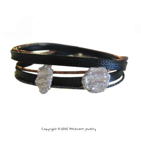 Βραχιόλι με πολλά κορδόνια ασημένιο/Statement silver bracelet /contemporary Jewelry - statement, ασήμι, ασήμι, ασήμι 925, δώρο, κορδόνια, καθημερινό, δώρα για γυναίκες - 3