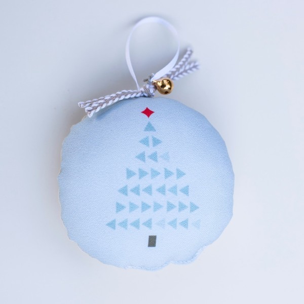 Υφασμάτινη μπάλα στολίδι - ύφασμα, χριστουγεννιάτικο δέντρο, στολίδια, μπάλες