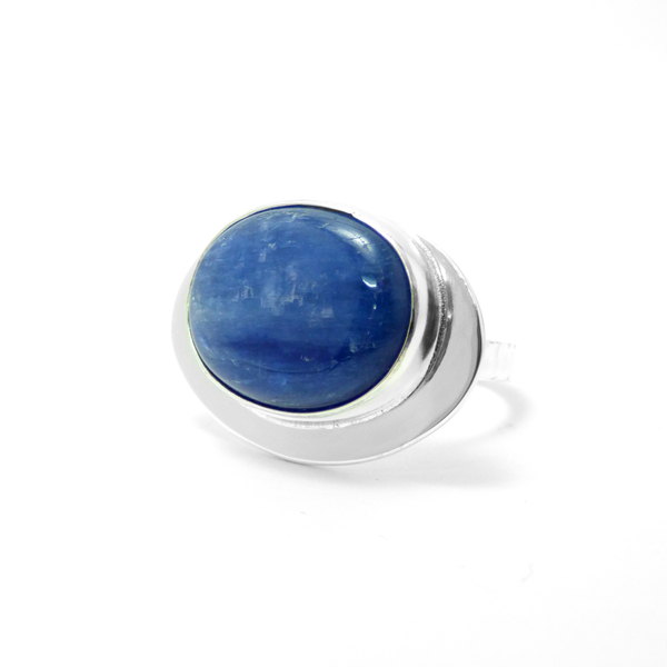 "Blue Kyanite" - Χειροποίητο δαχτυλίδι, επάργυρο, με ημιπολύτιμο λίθο Μπλέ Κυανίτη! - ημιπολύτιμες πέτρες, ημιπολύτιμες πέτρες, chic, handmade, βραδυνά, fashion, καλοκαιρινό, vintage, κλασσικό, design, ιδιαίτερο, μοναδικό, μοντέρνο, γυναικεία, καλοκαίρι, sexy, ανοιξιάτικο, χειμωνιάτικο, επάργυρα, donkey, χειροποίητα, απαραίτητα καλοκαιρινά αξεσουάρ, must αξεσουάρ, κλασσικά, γυναίκα, boho, ethnic
