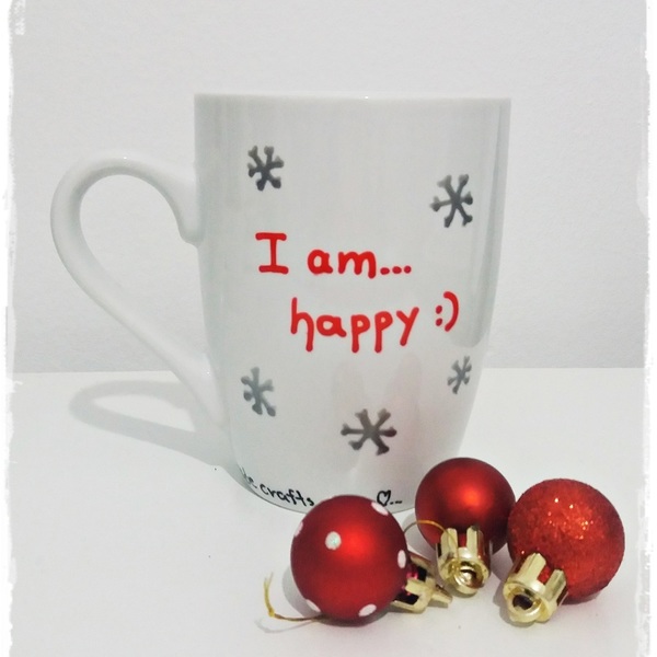 Χριστουγεννιάτικη κούπα "snoopy" - ιδιαίτερο, κουζίνα, χειροποίητα, πορσελάνη, δωράκι, personalised, χριστουγεννιάτικο, χριστουγεννιάτικα δώρα, κούπες & φλυτζάνια - 2