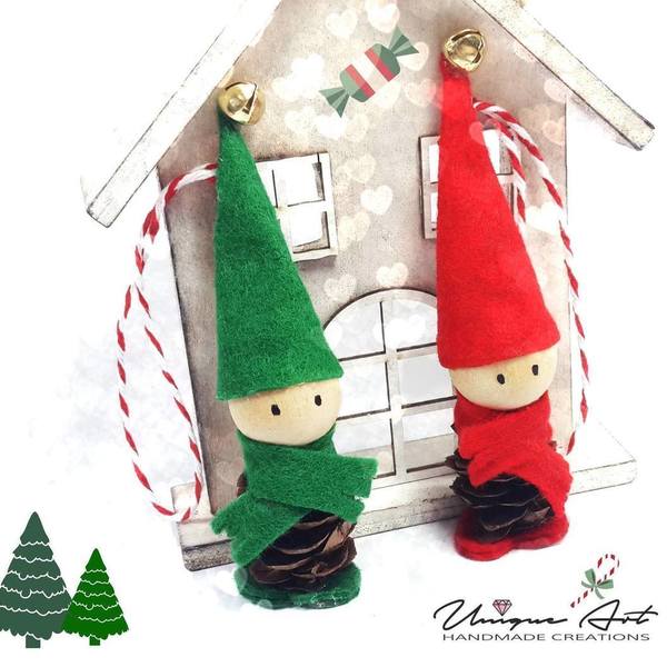 Little Elves! | Χριστουγεννιάτικα στολίδια - διακοσμητικό, δωράκι, χριστουγεννιάτικο, κρεμαστά, στολίδια - 2