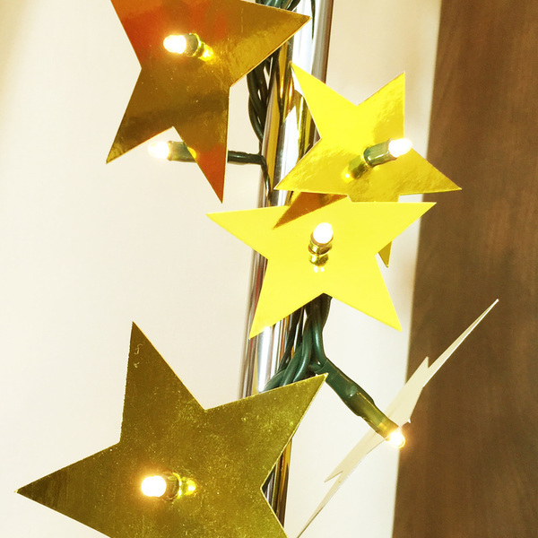 Χριστουγεννιάτικα στολίδια για φωτάκια | set των 23 | Stars - αστέρι, χριστουγεννιάτικο δέντρο, στολίδια - 2