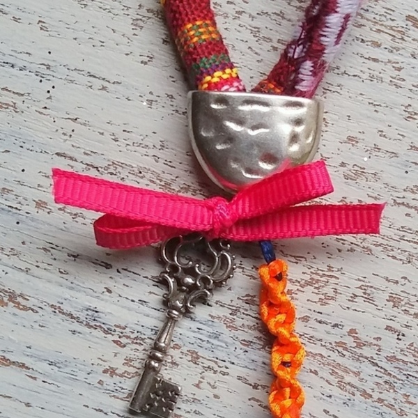 handmade lucky charm key ring - γούρι, μπρελόκ - 2