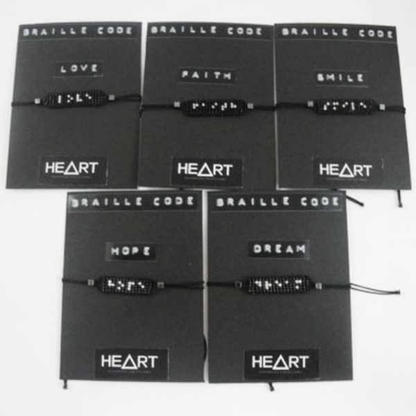 Braille bracelet "Faith", χειροποίητο βραχιόλι με λέξη γραμμένη στον κώδικα Braille - chic, handmade, μοναδικό, μοντέρνο, δώρο, αιματίτης, βραχιόλι, κορδόνια, χειροποίητα, χάντρες, miyuki delica, αυξομειούμενα, φθηνά - 4