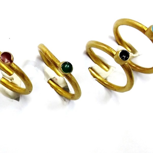 Δαχτυλίδια με στρογγυλή σαρνιέρα - μοναδικό, μοντέρνο, δαχτυλίδι, χειροποίητα, μπρούντζος