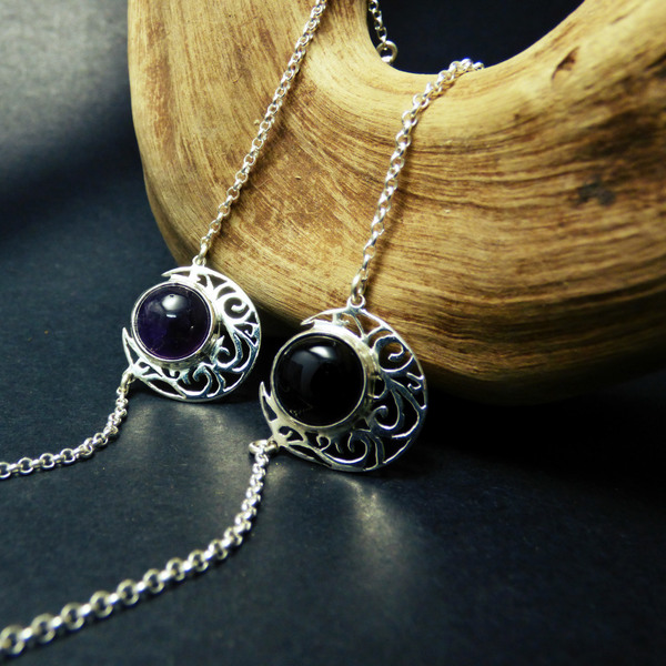 "Celtic moon bracelet" - Xειροποίητα επάργυρα βραχιόλια με ημιπολύτιμους λίθους! - ημιπολύτιμες πέτρες, ημιπολύτιμες πέτρες, αλυσίδες, chic, handmade, βραδυνά, fashion, καλοκαιρινό, vintage, κλασσικό, design, ιδιαίτερο, μοναδικό, μοντέρνο, γυναικεία, καλοκαίρι, sexy, ανοιξιάτικο, χειμωνιάτικο, επάργυρα, όνυχας, donkey, βραχιόλι, βραχιόλια, χειροποίητα, απαραίτητα καλοκαιρινά αξεσουάρ, κλασσικά, γυναίκα, boho, ethnic - 2