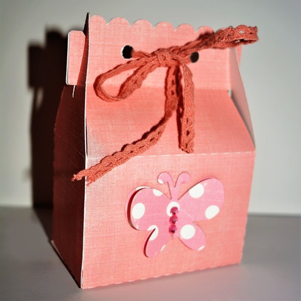 Κουτάκι "Πεταλούδα" - κορδέλα, κορδέλα, στρας, κορίτσι, χαρτί, δώρο, μπομπονιέρα, κουτί, πεταλούδα, νονά, δώρα για βάπτιση, παιδί, δώρα, πάρτυ, είδη δώρου, πεταλούδες, βάπτισης - 3