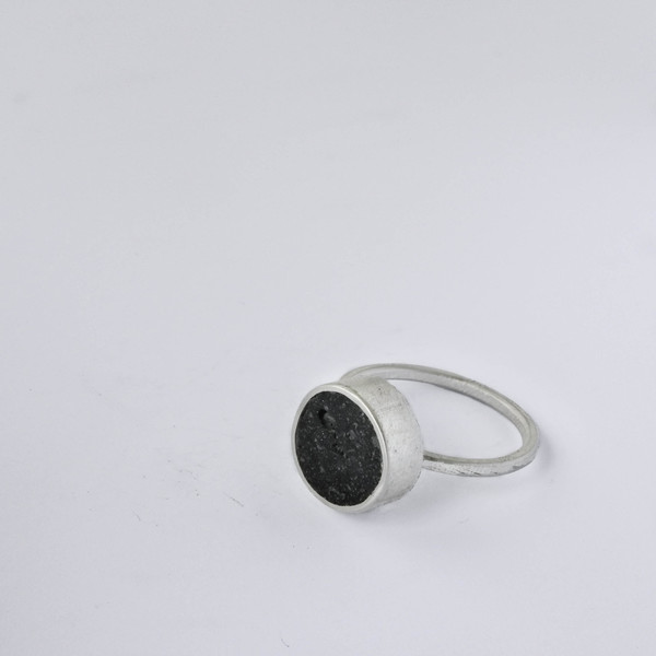 ○ Santorini II - πέτρα, ασήμι 925, χειροποίητα